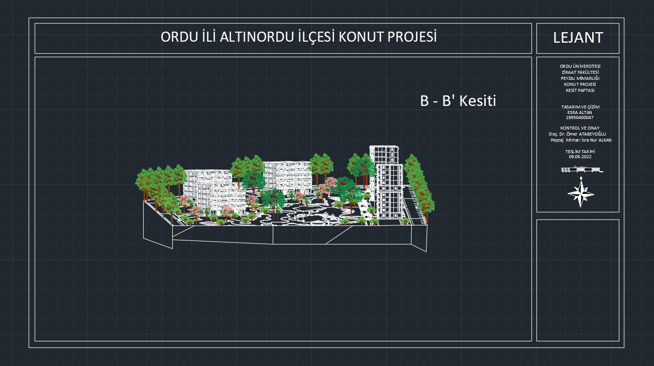 Kademeli Eğim Toplu Konut Peyzajı - Plate 7